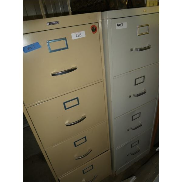 metal 4-drawer filing cabinets
