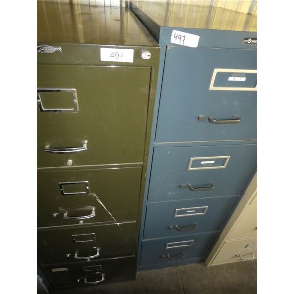 metal 4-drawer filing cabinets