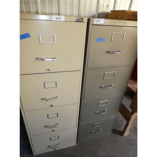 metal 4-drawer filing cabinets