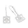 Image 2 : Rhodium Plated 0.56ctw Diamond Earrings