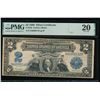 Image 1 : 1899 $2 Mini Porthole Silver Certificate PMG 20