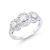 Image 1 : 14KT White Gold 1.26ctw Diamond Ring