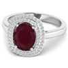 Image 3 : 14KT White Gold 2.30ct Ruby and Diamond Ring