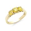 Image 2 : 14KT Yellow Gold 1.26ctw Yellow Diamond Ring