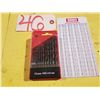 Image 1 : New Drill Set 1/16" to 1/4" with chart