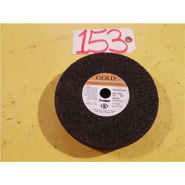 New GOLD Grinding Wheel 6  x 1  x 5/8 