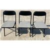 Image 2 : SAMSONITE FOLDING TABLE AND THREE SAMSONITE FOLDING CHAIRS