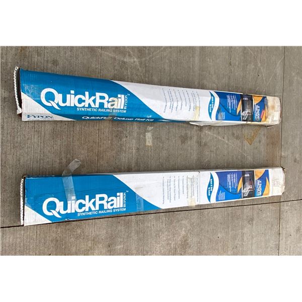 Quickrail Railing QUICKRAIL SYNTHETIC RAILING SYSTEMS, NIB, LOT OF 2