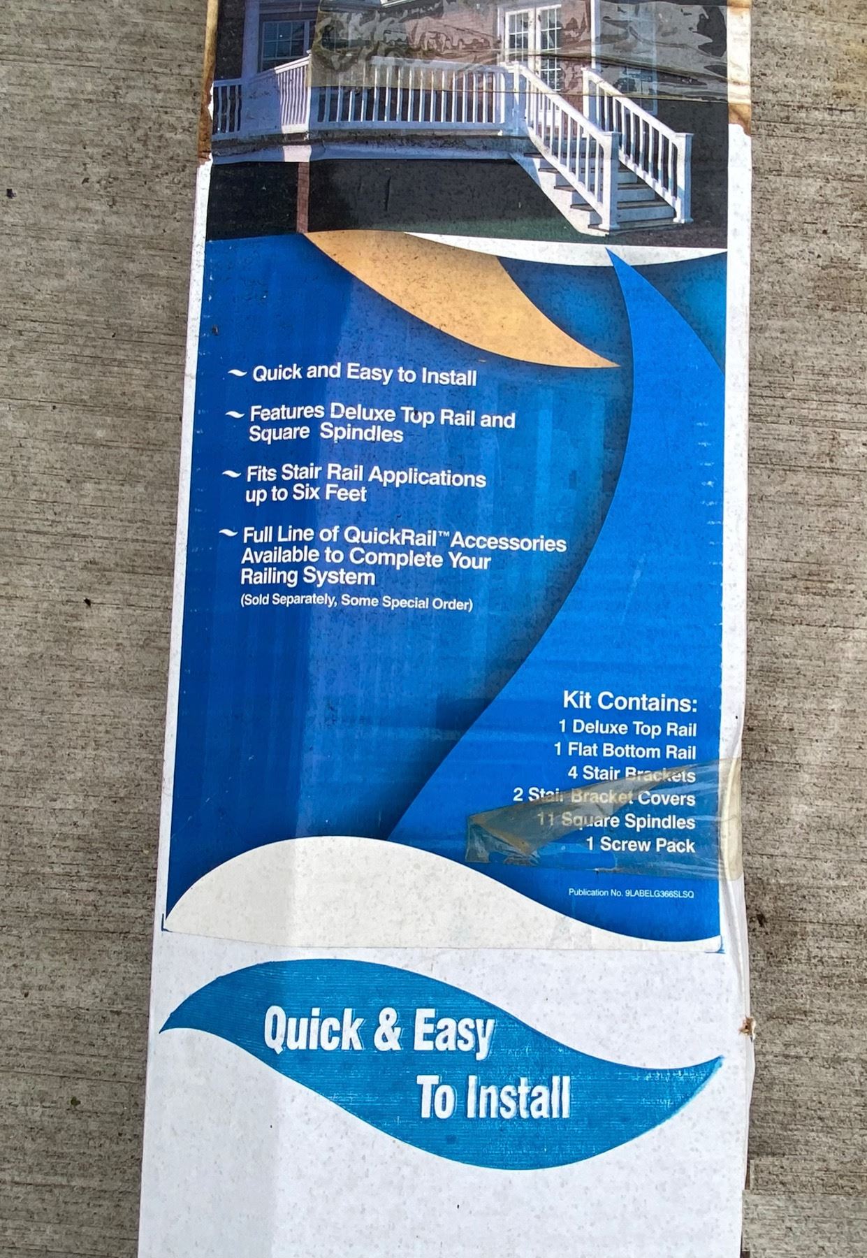 Quick Railing Systems QUICKRAIL SYNTHETIC RAILING SYSTEMS, NIB, LOT OF 2