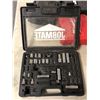 Image 3 : Group of 3 assorted empty tool cases & JobMate socket set - includes Milwaukee case / Surebonder cas