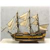 Image 2 : Extremely Collectible - Handcrafted HMS 'Agamemnon Copper Hull' wooden Model Ship - approx. 39in L x