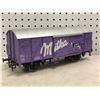 Image 2 : MARKLIN I GAUGE 1 PURPLE MILKA BOX CAR IN BOX 5828 - value CAD$100