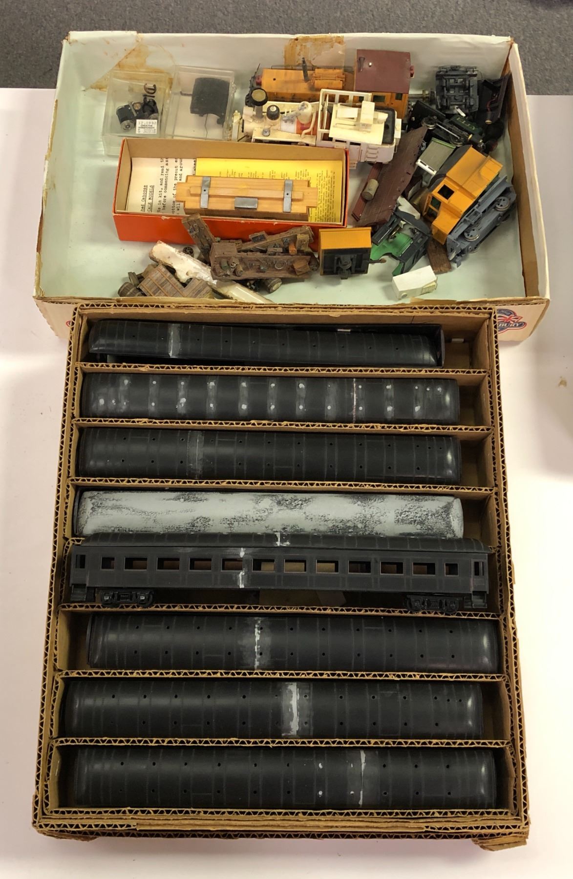 Group of assorted model train sets