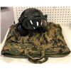 Image 1 : Military tactical Comms Helmet w/ visor & integral headset & helmet bag