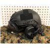 Image 2 : Military tactical Comms Helmet w/ visor & integral headset & helmet bag