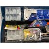 Image 2 : Mastercraft - 21" Tool Box w/ assorted items - includes Shelf & Rod Support / mallet / yellow / leat