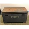 Image 1 : ROK jobsite storage box w/ assorted misc items - approx 45” x 22” x 25”