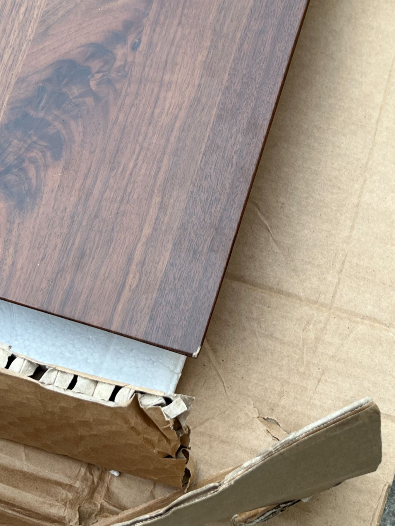 Article Seno Walnut Extendable Dining Table some use/wear see photos