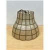 Image 1 : Vintage Capiz Shell Lamp Shade / Fixture - Approx: 11"T 14.5"W (see all photos)