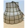 Image 9 : Vintage Capiz Shell Lamp Shade / Fixture - Approx: 11"T 14.5"W (see all photos)