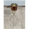 Image 2 : Vintage Ice Bucket With Fold Up Tripod Stand - neat piece, see all photos
