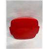 Image 2 : Red PYREX B525 lidded bowl. Some scuffs but no chips and not faded