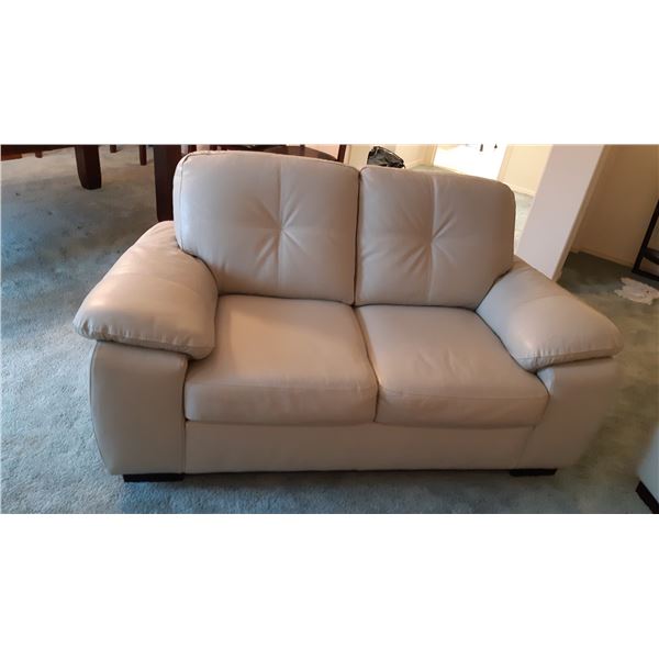 Leons Leather Love Seat A