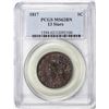 Image 1 : 1817 13 Stars Coronet Head Large Cent Coin PCGS MS62BN