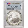 Image 1 : 2004 $1 American Silver Eagle Coin PCGS MS69 First Strike