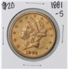 Image 1 : 1881-S $20 Liberty Head Double Eagle Gold Coin