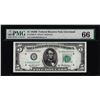 Image 1 : 1950B $5 Federal Reserve Note Cleveland Fr.1963-D PMG Gem Uncirculated 66