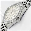 Image 5 : Rolex Mens Stainless Steel Silver Index Diamond Datejust Wristwatch