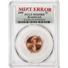 Image 1 : 2000 Lincoln Memorial Cent Coin Mint Error Broadstruck PCGS MS65RD