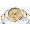 Image 9 : Rolex Ladies Midsize Two Tone Champagne Index Datejust Wristwatch