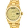 Image 2 : Rolex Men's 18K Yellow Gold Champagne Index Day Date President Wristwatch