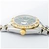 Image 7 : Rolex Ladies Two Tone Black Index Diamond Date Wristwatch