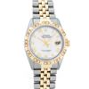 Image 2 : Rolex Men's Two Tone White Roman Diamond Datejust Wristwatch
