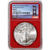 Image 1 : 2016-(S) $1 American Silver Eagle Coin NGC MS69 Struck at San Francisco Red Core