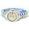 Image 7 : Rolex Ladies Two Tone Champagne Index Date Wristwatch