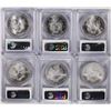 Image 2 : Lot of 2002-2007 $1 American Silver Eagle Coins PCGS MS69