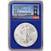 Image 1 : 2021(S) Type 1 $1 American Silver Eagle Coin NGC MS70 FDI San Francisco Blue Core