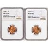 Image 1 : Lot of 1948-S & 1949-S Lincoln Wheat Cent Coins NGC MS67RD