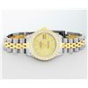 Image 9 : Rolex Ladies Two Tone Champagne Index Diamond Date Wristwatch