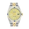 Image 1 : Rolex Men's Two Tone Champagne Index Sapphire and Diamond Datejust Wristwatch