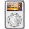 Image 1 : 2014 Tanzania 1000 Shillings Serengeti Lion Big 5 HR Silver Coin NGC PF70 Ultra Cameo
