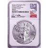 Image 1 : 2020-(P) $1 American Silver Eagle Coin NGC MS70 FDOI Mercanti Emergency Philadelphia