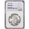 Image 1 : 1962 Franklin Half Dollar Coin NGC MS64FBL