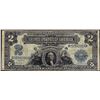 Image 1 : 1899 $2 Mini-Porthole Silver Certificate Note