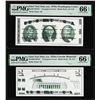 Image 1 : Set of Giori Test Note Washington & Lincoln Memorial PMG Gem Uncirculated 66EPQ