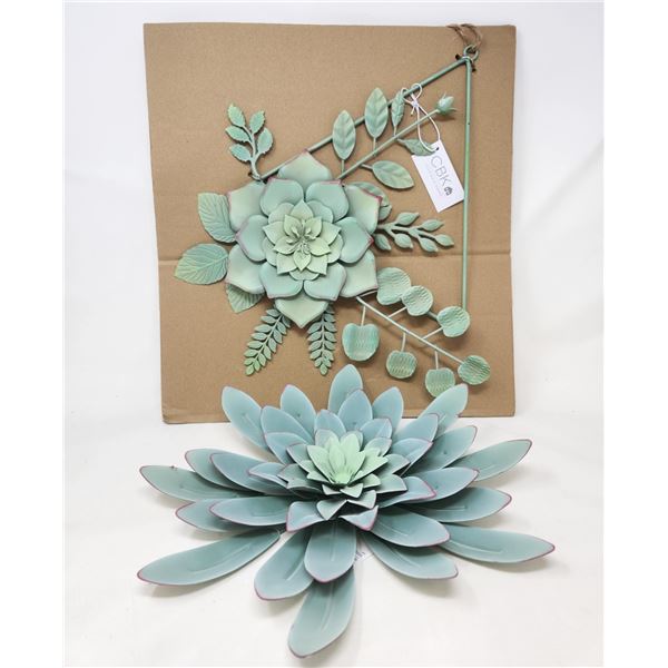 New Flower Green & Flower Triangle Wall Decorations